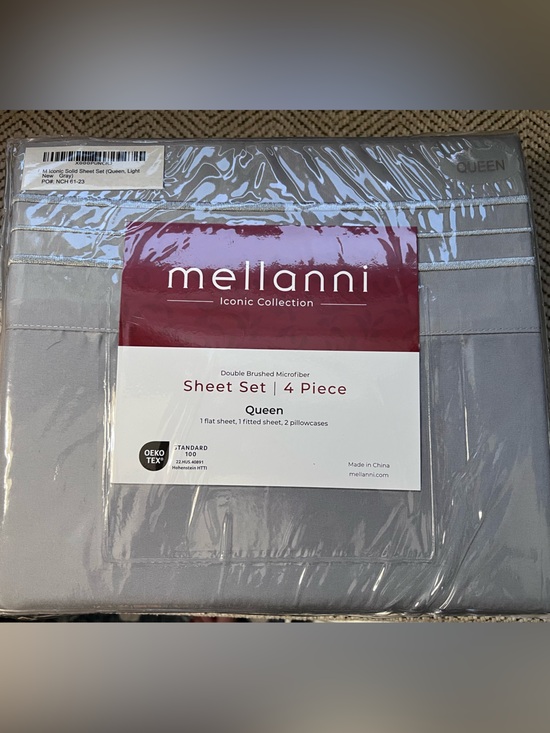 mellanni Other - Mellanni Queen 4-Piece Sheet Set in Light Gray